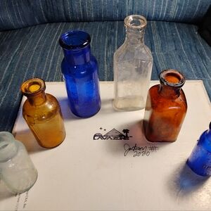 Collection of six vintage bottles